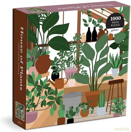Galison 9780735371910 House of Plants Jigsaw Puzzle, Multicoloured, 1000 Pieces - Galison [PUZZLE]