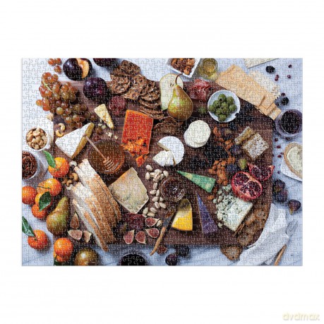 Galison 9780735372726 Art of the Cheeseboard Jigsaw Puzzle, Multicoloured, 1000 Pieces - Galison [PUZZLE]