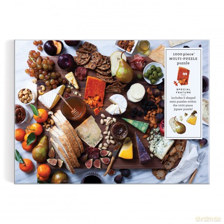 Galison 9780735372726 Art of the Cheeseboard Jigsaw Puzzle, Multicoloured, 1000 Pieces - Galison [PUZZLE]