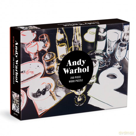 Galison 9780735373112 Andy Warhol After The Party Wooden Jigsaw Puzzle, Multicoloured, 250 Pieces - Galison [PUZZLE]