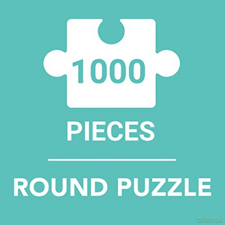 Galison 9780735373242 Mina Hamada Luna de Flor Round Jigsaw Puzzle - Galison [PUZZLE]