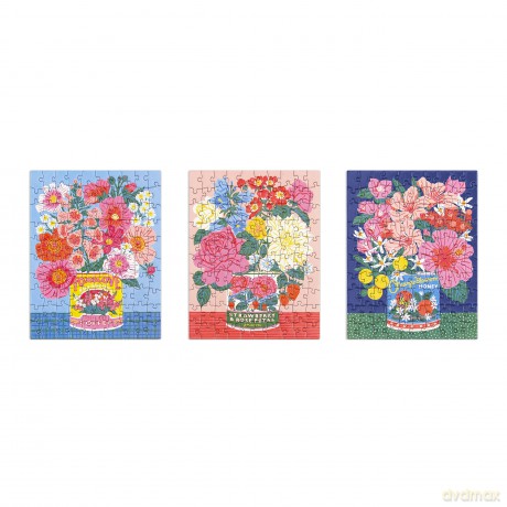 Galison 9780735373303 Ever Upward Set of 3 Puzzles in Tins - Galison [PUZZLE]