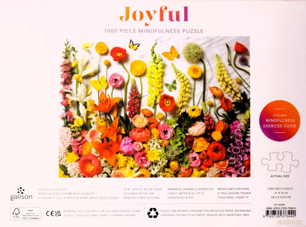 Galison 9780735373440 Joyful 1000 Piece Puzzle - Galison [PUZZLE]