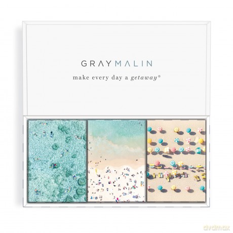 Galison 9780735373716 Gray Malin The Beachside Jigsaw Puzzle 3-in-1 Set, Multicoloured, 360 Pieces - Galison [PUZZLE]