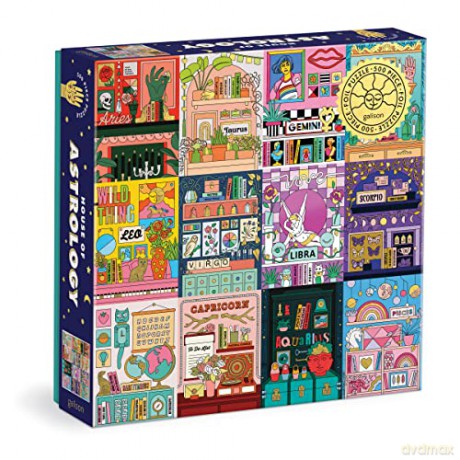 Galison 9780735374881 House of Astrology Jigsaw Puzzle, Multicoloured, 500 Pieces - Galison [PUZZLE]