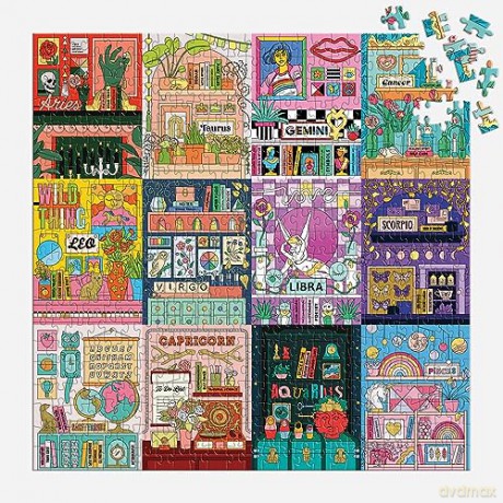 Galison 9780735374881 House of Astrology Jigsaw Puzzle, Multicoloured, 500 Pieces - Galison [PUZZLE]