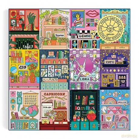 Galison 9780735374881 House of Astrology Jigsaw Puzzle, Multicoloured, 500 Pieces - Galison [PUZZLE]
