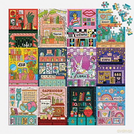 Galison 9780735374881 House of Astrology Jigsaw Puzzle, Multicoloured, 500 Pieces - Galison [PUZZLE]
