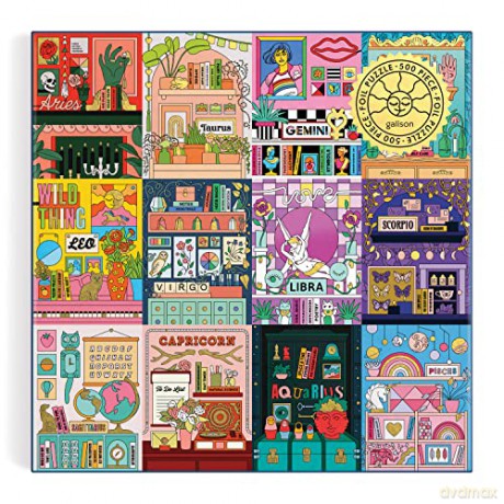 Galison 9780735374881 House of Astrology Jigsaw Puzzle, Multicoloured, 500 Pieces - Galison [PUZZLE]