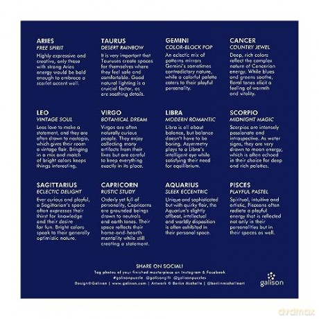 Galison 9780735374881 House of Astrology Jigsaw Puzzle, Multicoloured, 500 Pieces - Galison [PUZZLE]