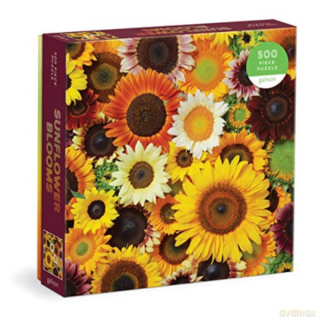 Galison 9780735374904 Sunflower Blooms Jigsaw Puzzle, Multicoloured, 500 Pieces - Galison [PUZZLE]