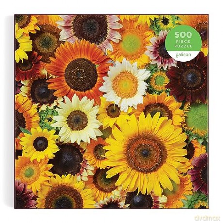 Galison 9780735374904 Sunflower Blooms Jigsaw Puzzle, Multicoloured, 500 Pieces - Galison [PUZZLE]