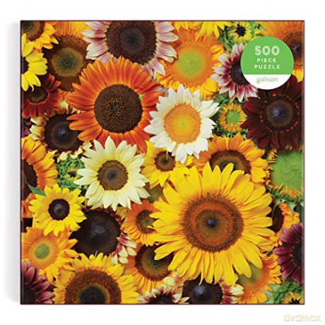 Galison 9780735374904 Sunflower Blooms Jigsaw Puzzle, Multicoloured, 500 Pieces - Galison [PUZZLE]