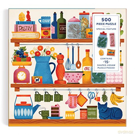Galison 9780735374966 Kitchen Essentials Jigsaw Puzzle, Multicoloured, 500 Pieces - Galison [PUZZLE]