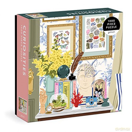 Galison 9780735374980 Curiosities Square Jigsaw Puzzle, Multicoloured, 1000 Pieces - Galison [PUZZLE]