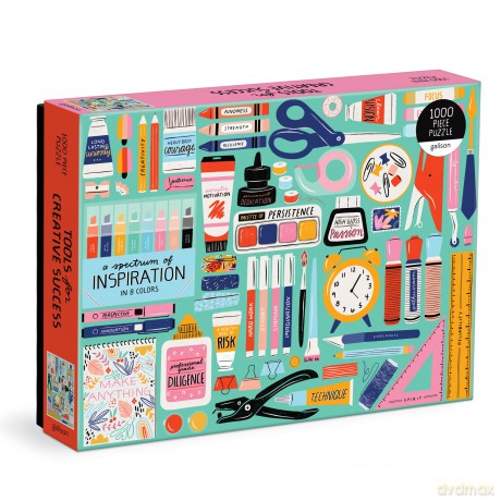 Galison 9780735375048 Tools for Creative Success Jigsaw Puzzle, Multicoloured, One Size - Galison [PUZZLE]