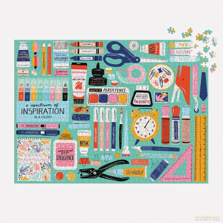 Galison 9780735375048 Tools for Creative Success Jigsaw Puzzle, Multicoloured, One Size - Galison [PUZZLE]