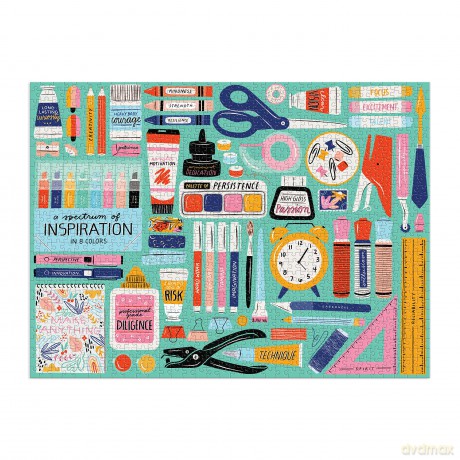 Galison 9780735375048 Tools for Creative Success Jigsaw Puzzle, Multicoloured, One Size - Galison [PUZZLE]