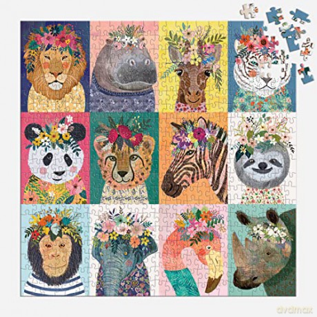 Galison 9780735375055 Wild Spirit Jigsaw Puzzle, Multicoloured, 500 Pieces - Galison [PUZZLE]