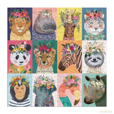 Galison 9780735375055 Wild Spirit Jigsaw Puzzle, Multicoloured, 500 Pieces - Galison [PUZZLE]