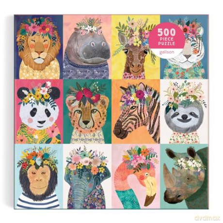 Galison 9780735375055 Wild Spirit Jigsaw Puzzle, Multicoloured, 500 Pieces - Galison [PUZZLE]