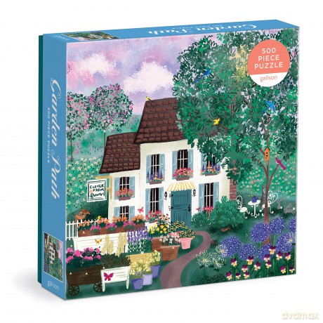 Galison 9780735375291 Garden Path Jigsaw Puzzle, Multicoloured, 500 Pieces - Galison [PUZZLE]