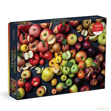 Galison 9780735375734 Heirloom Apples Jigsaw Puzzle, Multicoloured, 1000 Pieces - Galison [PUZZLE]