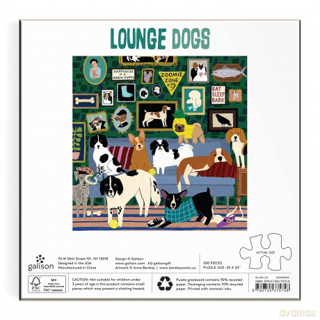 Galison 9780735375758 Jigsaw Puzzle, Multicoloured - Anne Bentley [PUZZLE]