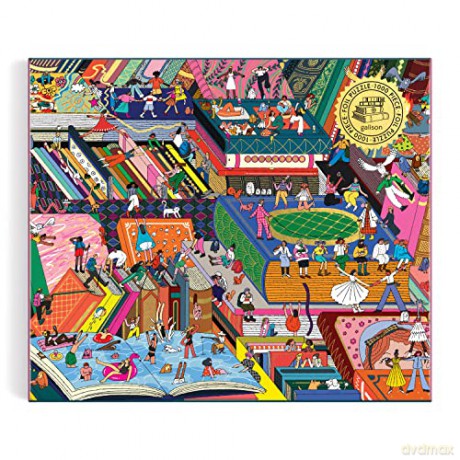 Galison 9780735375956 Novel Neighbourhood Jigsaw Puzzle, Multicoloured, 1000 Pieces - Galison [PUZZLE]