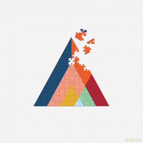 Galison 9780735376076 Frank Lloyd Wright Organic Geometry Jigsaw Puzzle, Multicoloured - Galison [PUZZLE]
