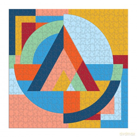Galison 9780735376076 Frank Lloyd Wright Organic Geometry Jigsaw Puzzle, Multicoloured - Galison [PUZZLE]