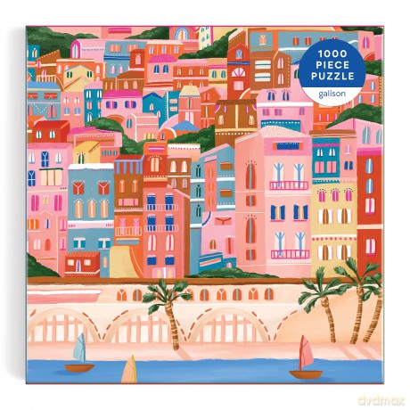 Galison 9780735376120 Colours Of The French Riviera Jigsaw Puzzle, Multicoloured, 1000 Pieces - Galison [PUZZLE]