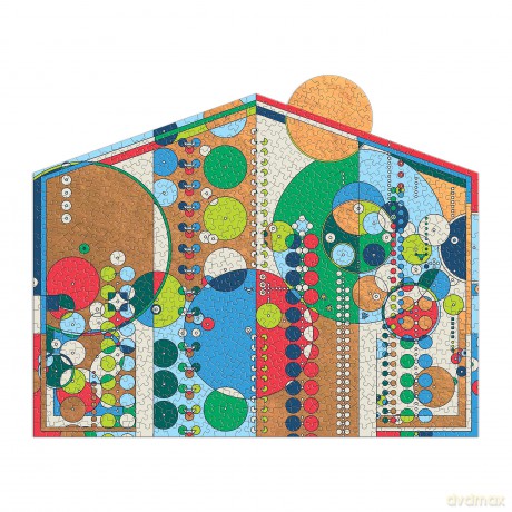 Galison 9780735376212 Frank Lloyd Wright Midway Mural Jigsaw Puzzle, Multicolored, One Size - Galison [PUZZLE]
