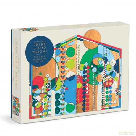 Galison 9780735376212 Frank Lloyd Wright Midway Mural Jigsaw Puzzle, Multicolored, One Size - Galison [PUZZLE]