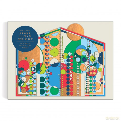Galison 9780735376212 Frank Lloyd Wright Midway Mural Jigsaw Puzzle, Multicolored, One Size - Galison [PUZZLE]
