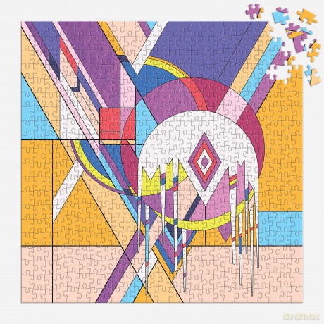 Galison 9780735376243 Frank Lloyd Wright Frozen Spheres Jigsaw Puzzle, Multicoloured - Galison [PUZZLE]