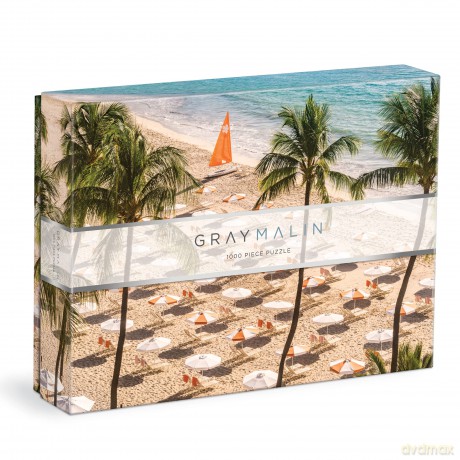Galison 9780735376267 Gray Malin The Beach Club Jigsaw Puzzle, Multicoloured - Galison [PUZZLE]