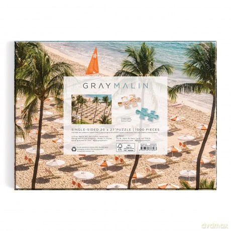 Galison 9780735376267 Gray Malin The Beach Club Jigsaw Puzzle, Multicoloured - Galison [PUZZLE]