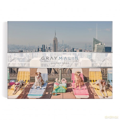 Galison 9780735376274 Gray Malin The Dogs of New York City Jigsaw Puzzle, Multicoloured - Galison [PUZZLE]