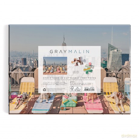 Galison 9780735376274 Gray Malin The Dogs of New York City Jigsaw Puzzle, Multicoloured - Galison [PUZZLE]