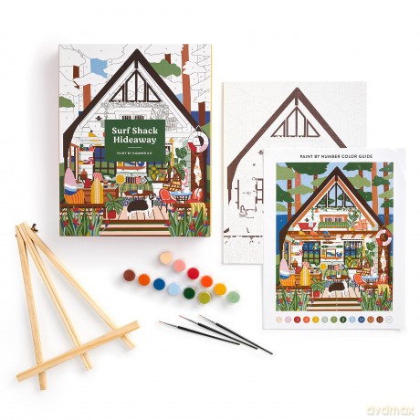 Galison 9780735376427 Paint by Number Kit - Galison [PUZZLE]