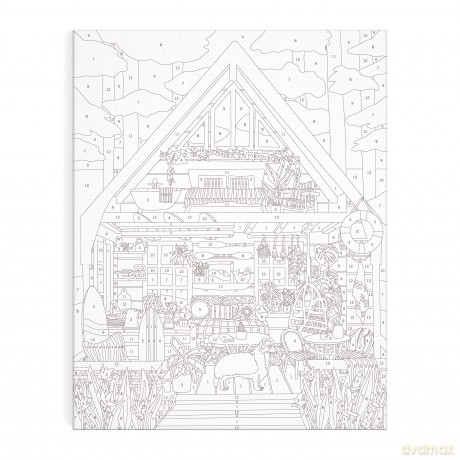 Galison 9780735376427 Paint by Number Kit - Galison [PUZZLE]