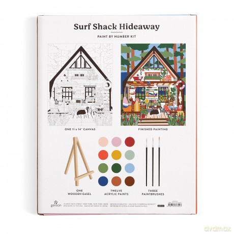 Galison 9780735376427 Paint by Number Kit - Galison [PUZZLE]