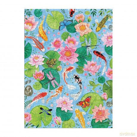 Galison 9780735376489 By The Koi Pond Jigsaw Puzzle, Multicoloured - Galison [PUZZLE]