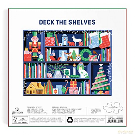Galison 9780735376540 Jigsaw Puzzle, Multicoloured - Michael Driver [PUZZLE]