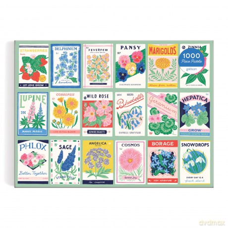 Galison 9780735376564 Ever Upward Grow Your Own Way Jigsaw Puzzle, Multicoloured, 1000 Pieces - Galison [PUZZLE]