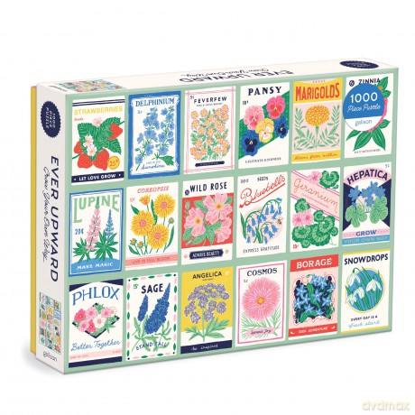 Galison 9780735376564 Ever Upward Grow Your Own Way Jigsaw Puzzle, Multicoloured, 1000 Pieces - Galison [PUZZLE]