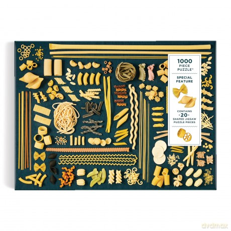 Galison 9780735376953 The Art of Pasta Jigsaw Puzzle, Multicoloured - Galison [PUZZLE]