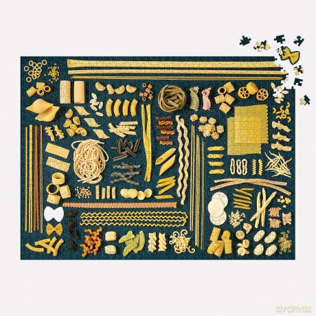Galison 9780735376953 The Art of Pasta Jigsaw Puzzle, Multicoloured - Galison [PUZZLE]