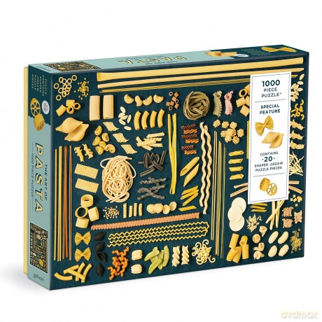 Galison 9780735376953 The Art of Pasta Jigsaw Puzzle, Multicoloured - Galison [PUZZLE]